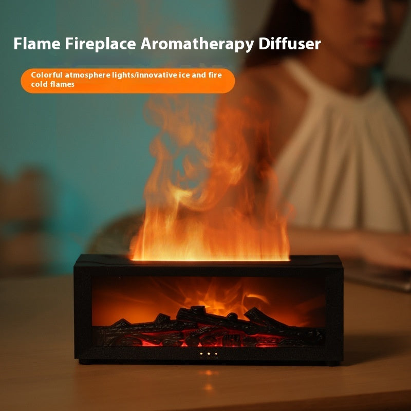 3D Flame Humidifier | Flame Aromatherapy Diffuser