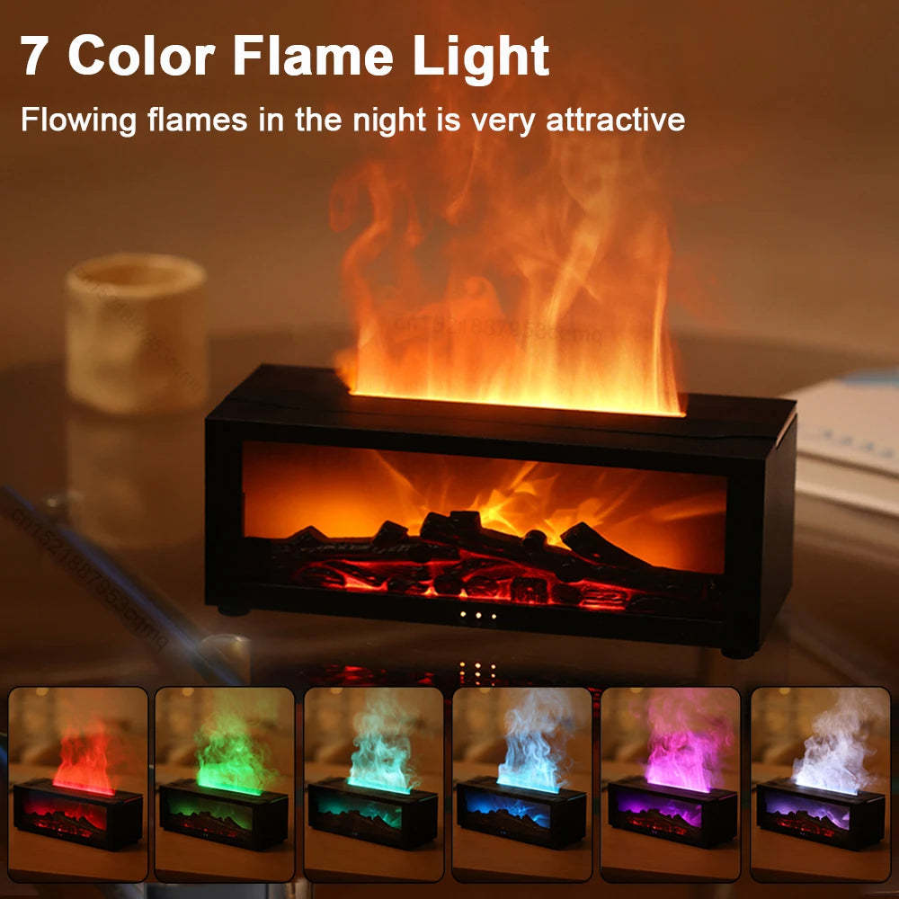 3D Flame Humidifier | Flame Aromatherapy Diffuser