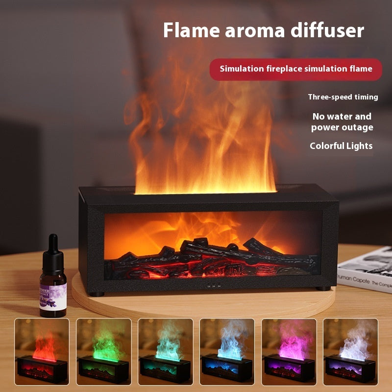 3D Flame Humidifier | Flame Aromatherapy Diffuser