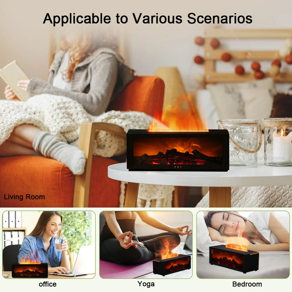 3D Flame Humidifier | Flame Aromatherapy Diffuser